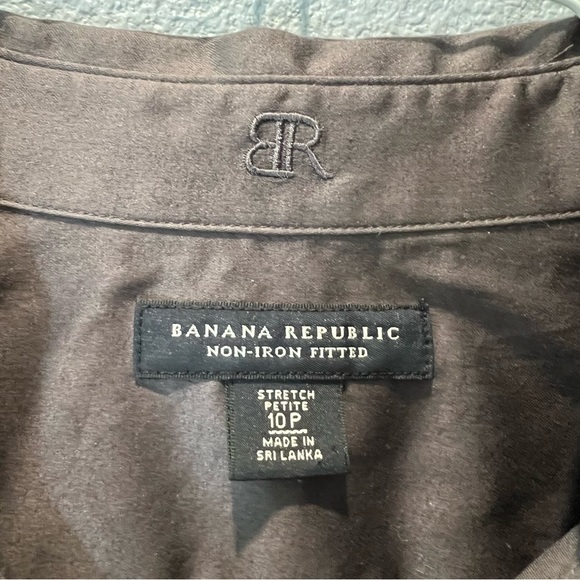 Banana Republic Charcoal Gray Button-Down Top - Picture 5 of 7